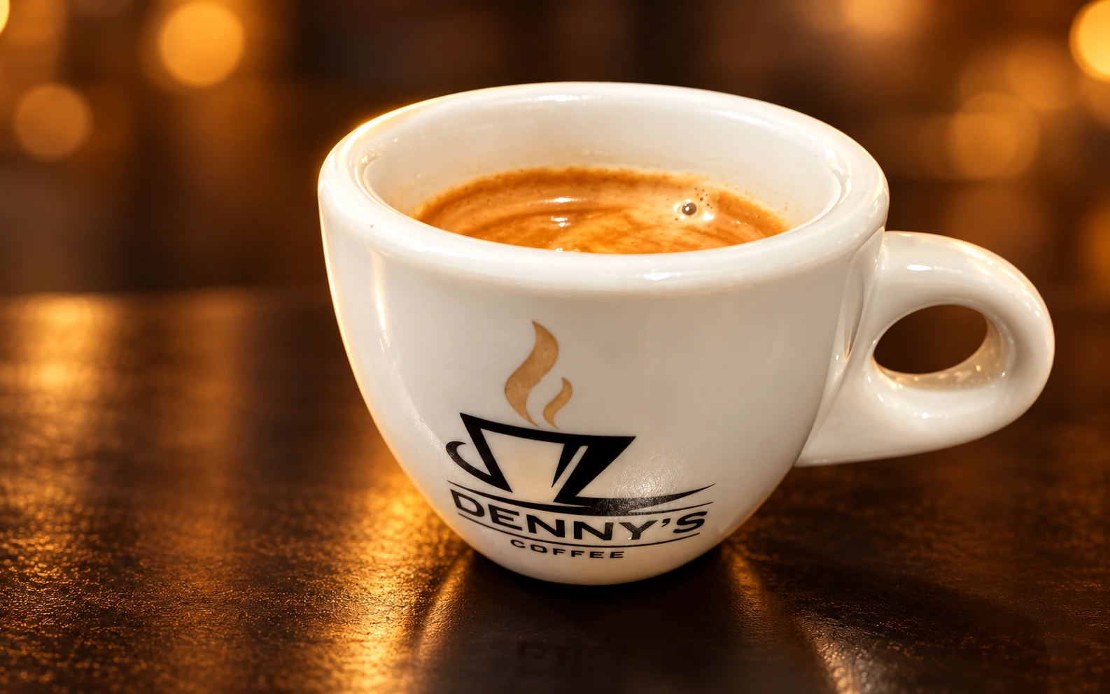 Espresso nella tazzina Denny's Coffee